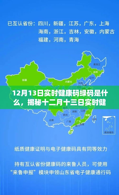 揭秘十二月十三日实时健康码绿码真相，定义、功能及应用解析