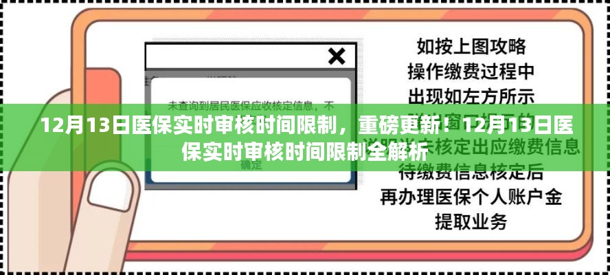 重磅更新！关于医保实时审核时间限制详解，最新动态与解析（12月13日）