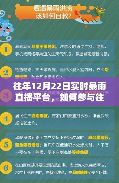 往年12月22日实时暴雨直播平台参与指南，初学者与进阶用户必看！
