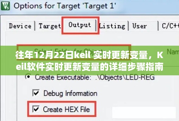 Keil软件实时更新变量的详细步骤指南，从初学者到进阶用户的全面指南（往年12月22日更新）