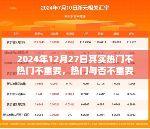 多维解读下的特殊日子，2024年12月27日的深度观察
