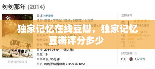 独家记忆在线豆瓣，独家记忆豆瓣评分多少 