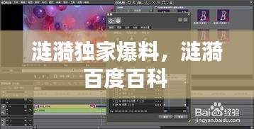 涟漪独家爆料，涟漪百度百科 