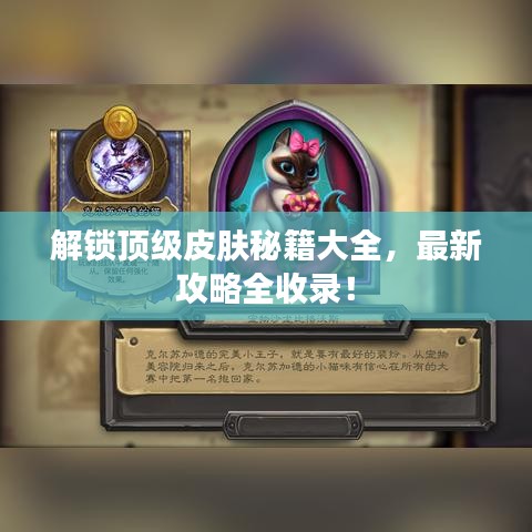 解锁顶级皮肤秘籍大全，最新攻略全收录！