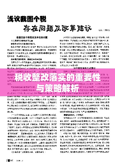 税收整改落实的重要性与策略解析
