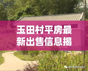 玉田村平房最新出售信息揭秘，优质房源一览