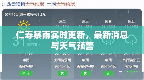 仁寿暴雨实时更新，最新消息与天气预警