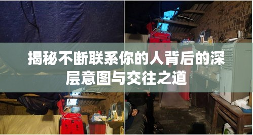 揭秘不断联系你的人背后的深层意图与交往之道