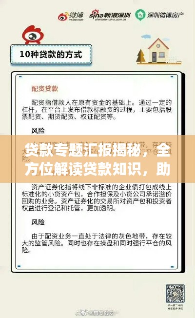 贷款专题汇报揭秘，全方位解读贷款知识，助你明智决策！