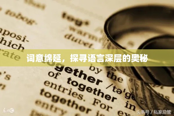 词意绵延，探寻语言深层的奥秘
